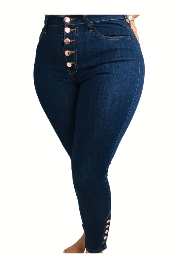XOXO Rose Gold 5 Button Skinny Jeans