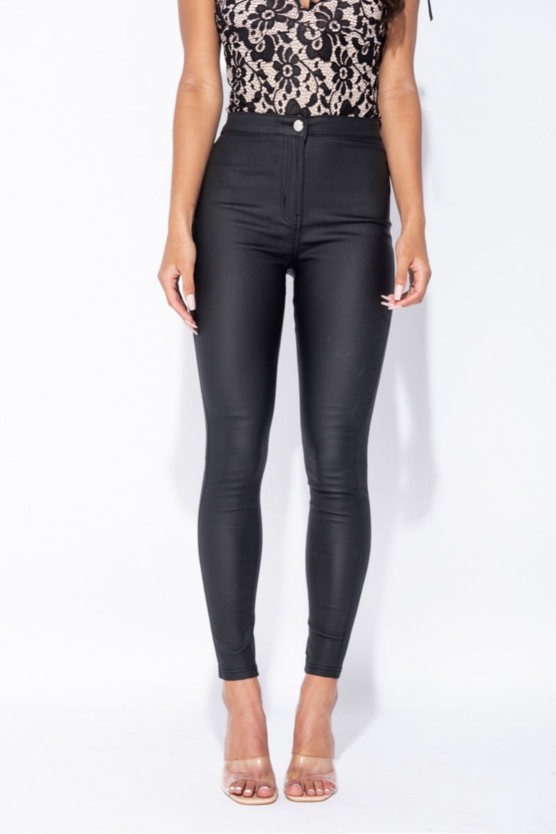 Luxe Coated High Waist Jegging